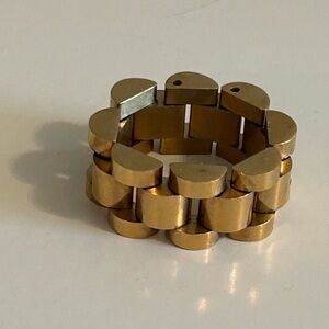 Gold Chain Link Ring, Size 6